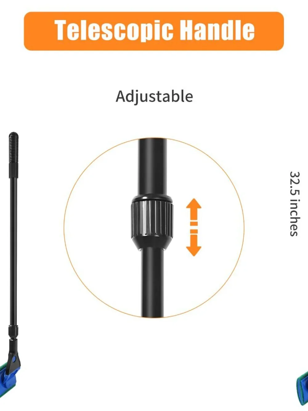 AQUANEAT Aquarium Cleaning Tools, Fish Tank Cleaner Kit with Adjustable Long Han